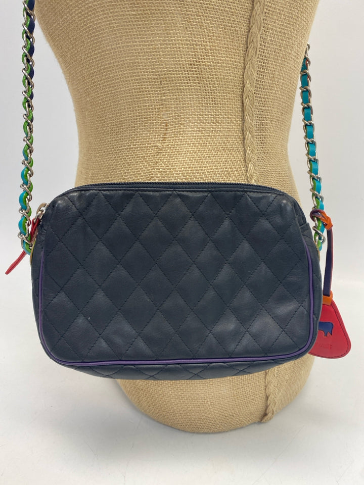 Mywalit Black Quilted Leather Crossbody