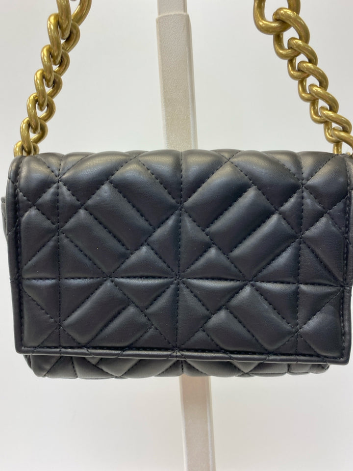 Zara Black Quilted Handbag