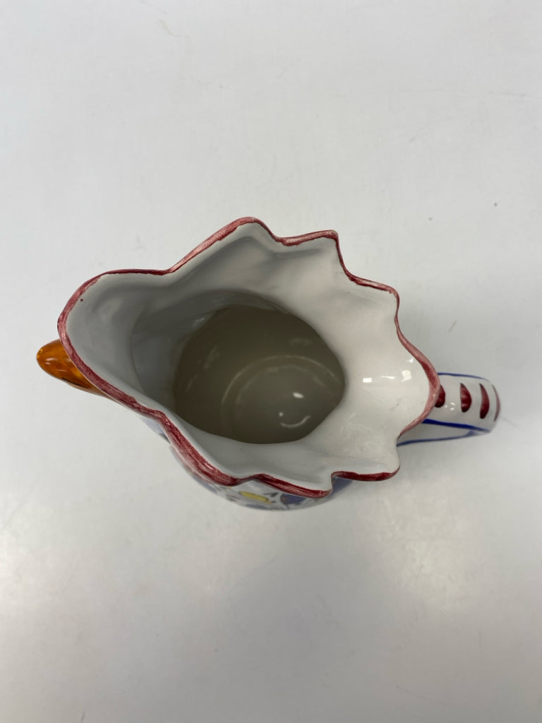 White Multi Color Pitcher