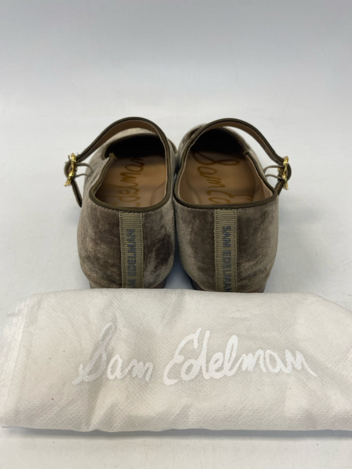 Sam Edelman US Shoe Size 9.5 Brown Velvet Flats