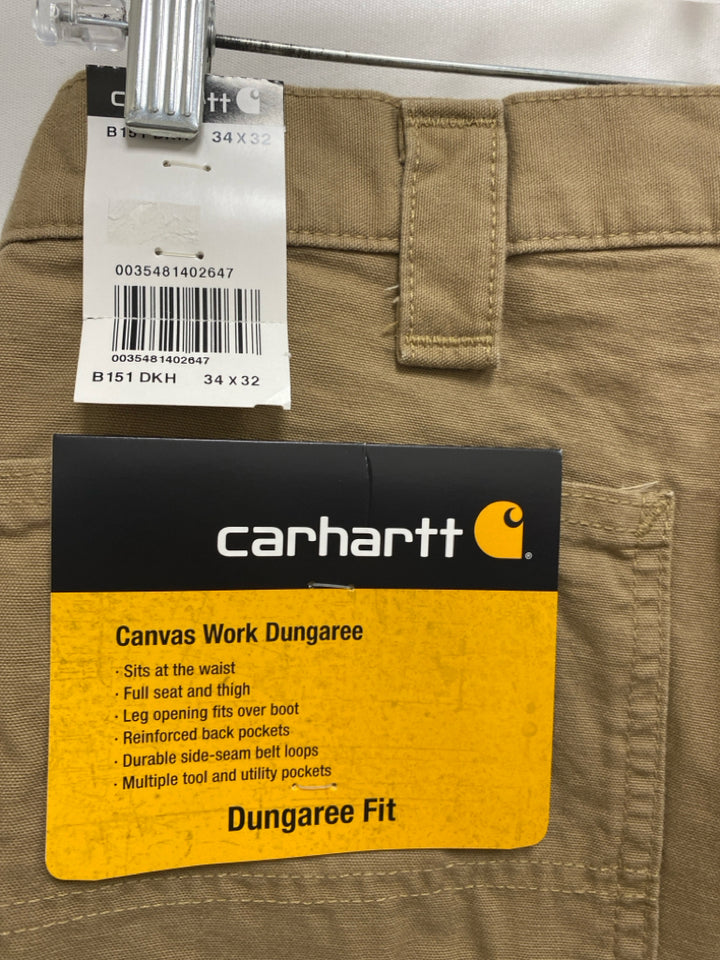 NWT Carhartt Size 34 Dark Khaki Men&