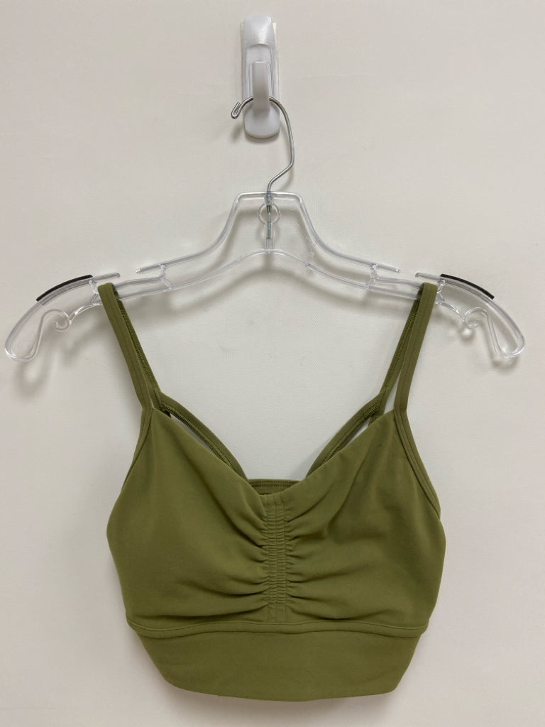Lululemon Size 4 Olive Green Athletic  Bra