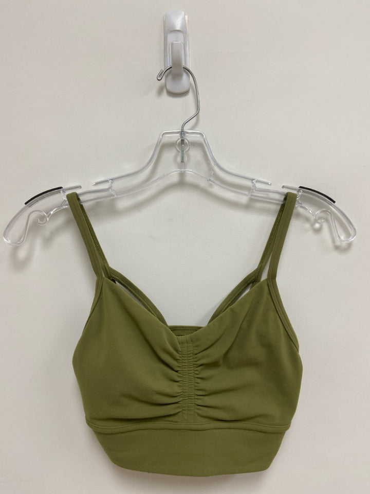 Lululemon Size 4 Olive Green Athletic  Bra