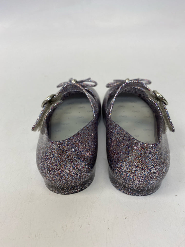 Mini Melissa SIZE 9 Purple Multi Color Glitter Girl&