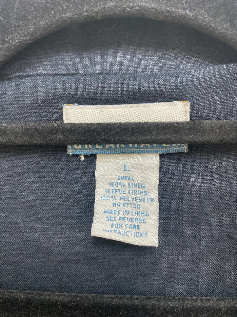 Size L Navy Linen Men&