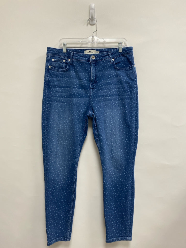 Vineyard Vines Size 33 Blue Pale Blue Stars Ladies Jeans
