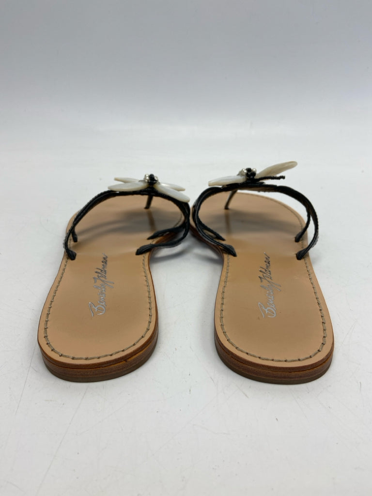 Beverly Feldman Size 9 Black Pearl Butterfly(s) Sandals