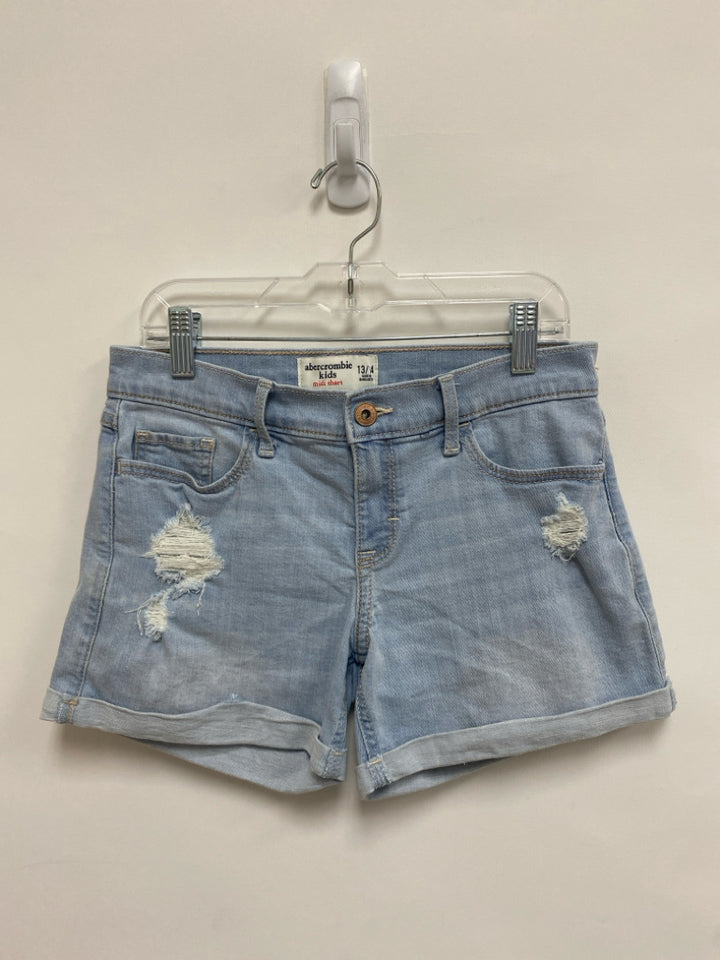 Abercrombie Kids SIZE 13/14 Pale Denim Distressed Girl&