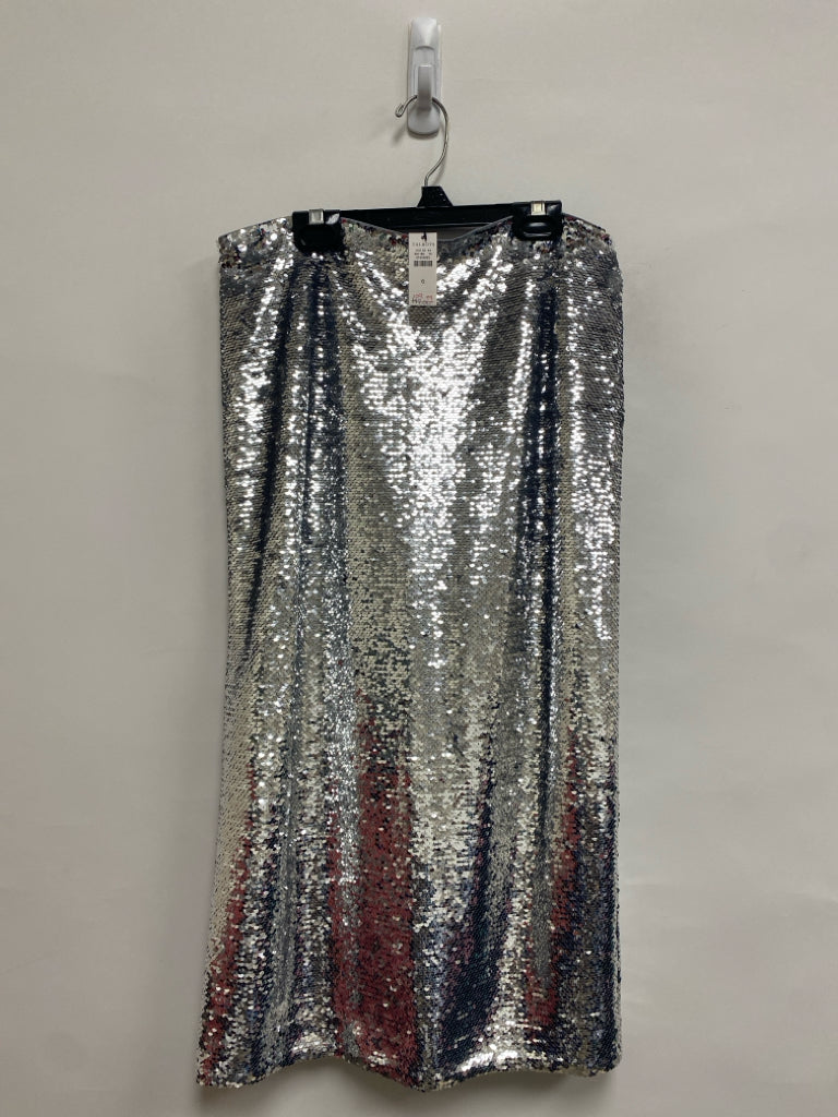 NWT Talbots Size 6 Silver Sequins Ladies Skirt