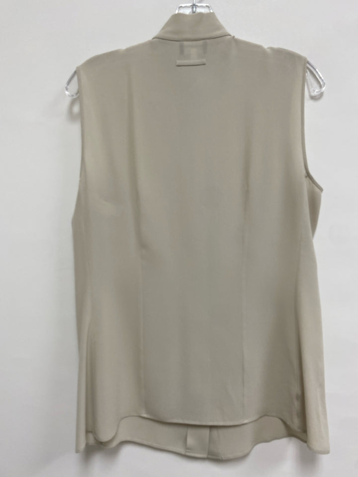 Giorgio Armani Size 10 Beige Sleeveless Ladies Top