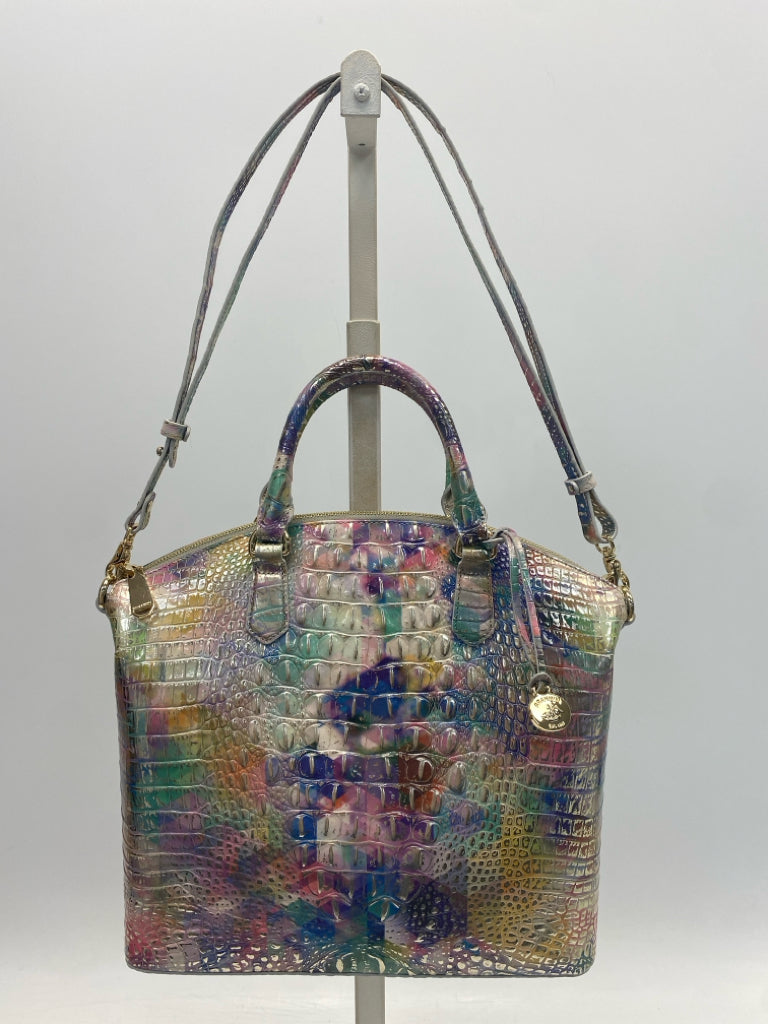 Brahmin Multi-Color Gold Embossed Handbag