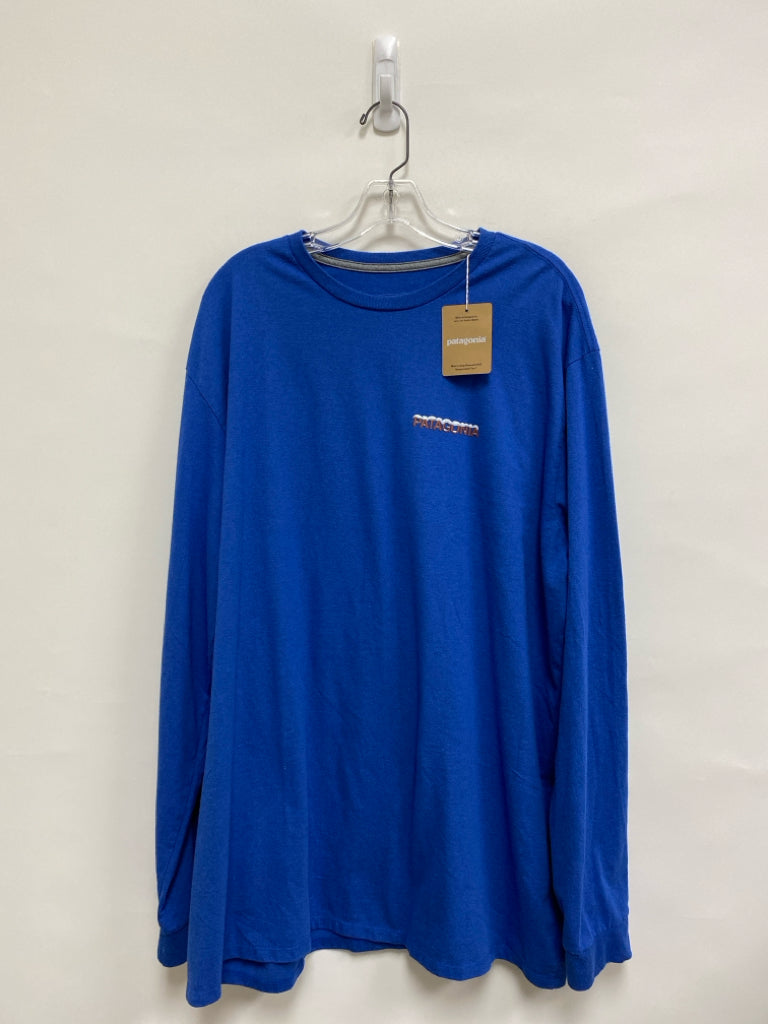 NWT Patagonia Size XXL Blue Long Sleeve Men&