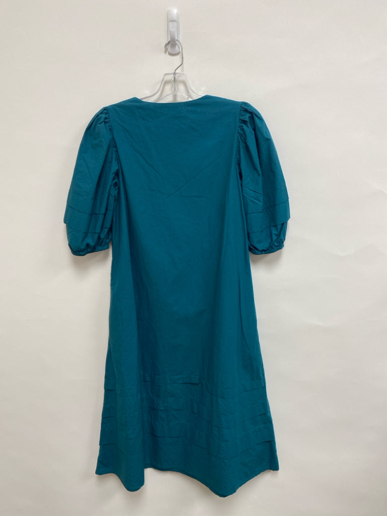 OLIVIA JAMES Size XS Dark Turquiose Puff Sleeve Ladies Dress