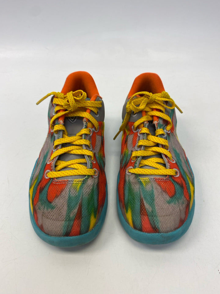 Nike SIZE 2.5 Blue/Gray Multi Color Splatter Boy&