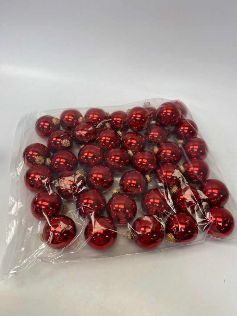 Red Shiny Ornaments