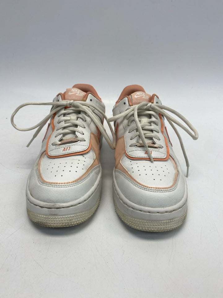 Nike US Shoe Size 9.5 White Peach Sneakers