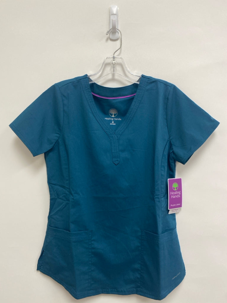 NWT Healing Hands Size M Dark Aqua Uniform Top
