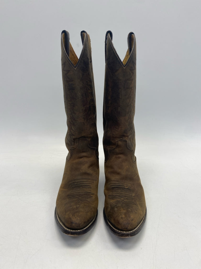 Justin US Shoe Size 7.5 Brown Distressed Boots