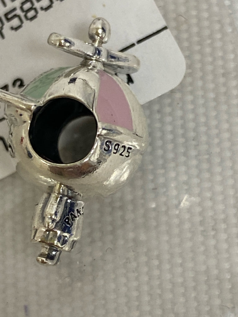 NEW/BOX Pandora Silver Pink/Blue Charm