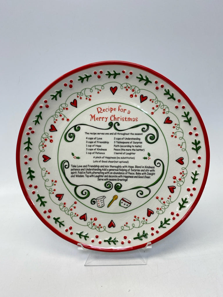 Hallmark White Red/Green Christmas