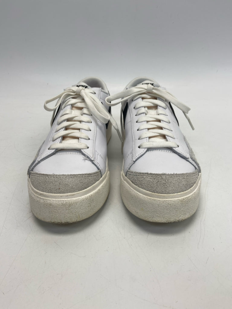 Nike  Size 9.5 White Black Lace-up Sneakers