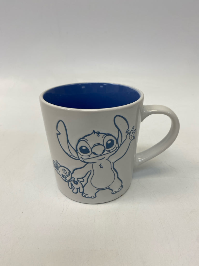 Disney White Blue Coffee Mug