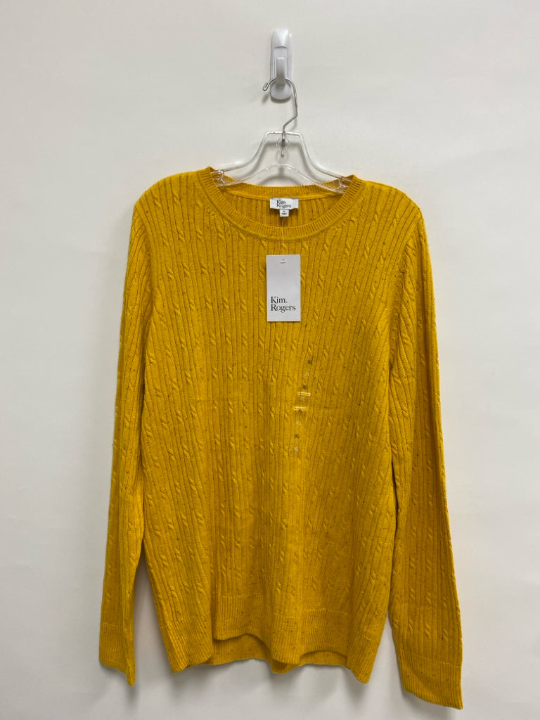 NWT Kim Rogers Size XL Marigold Multi Color Speckles Ladies Sweater