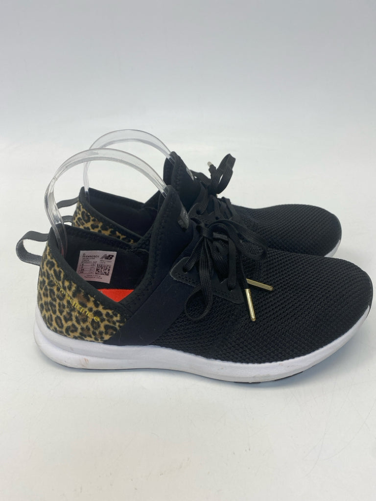 New Balance  Size 8 Black Brown Animal Print Sneakers