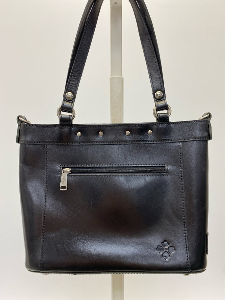 Patricia Nash Black Embossed Handbag
