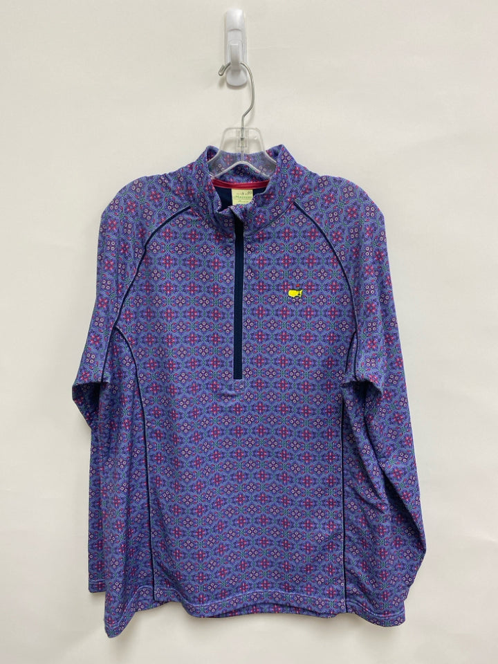 Masters Collection Size XL Purple Pink/Green Floral Athletic Top
