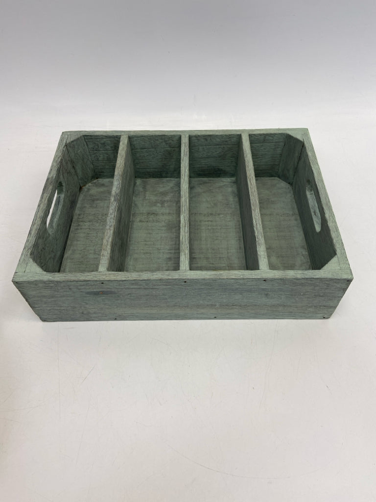 Green Distressed Wood Box