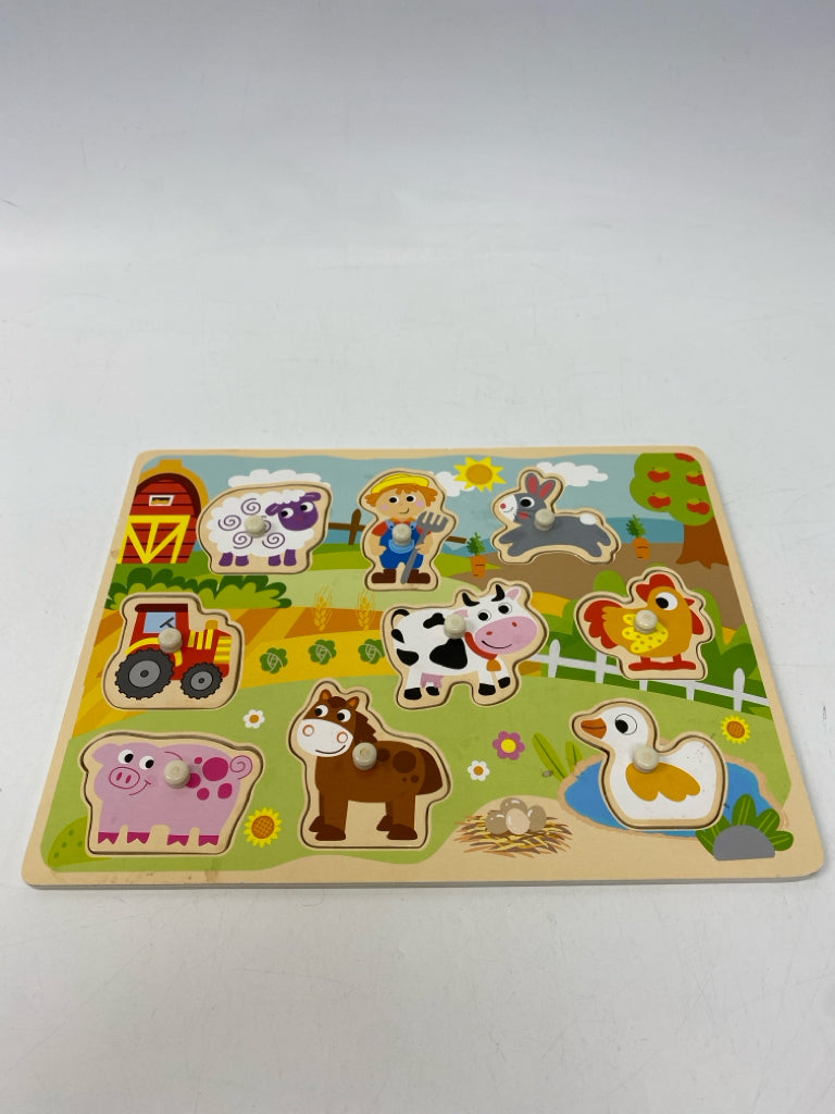 Multi-Color Farm Animals Kids Puzzle