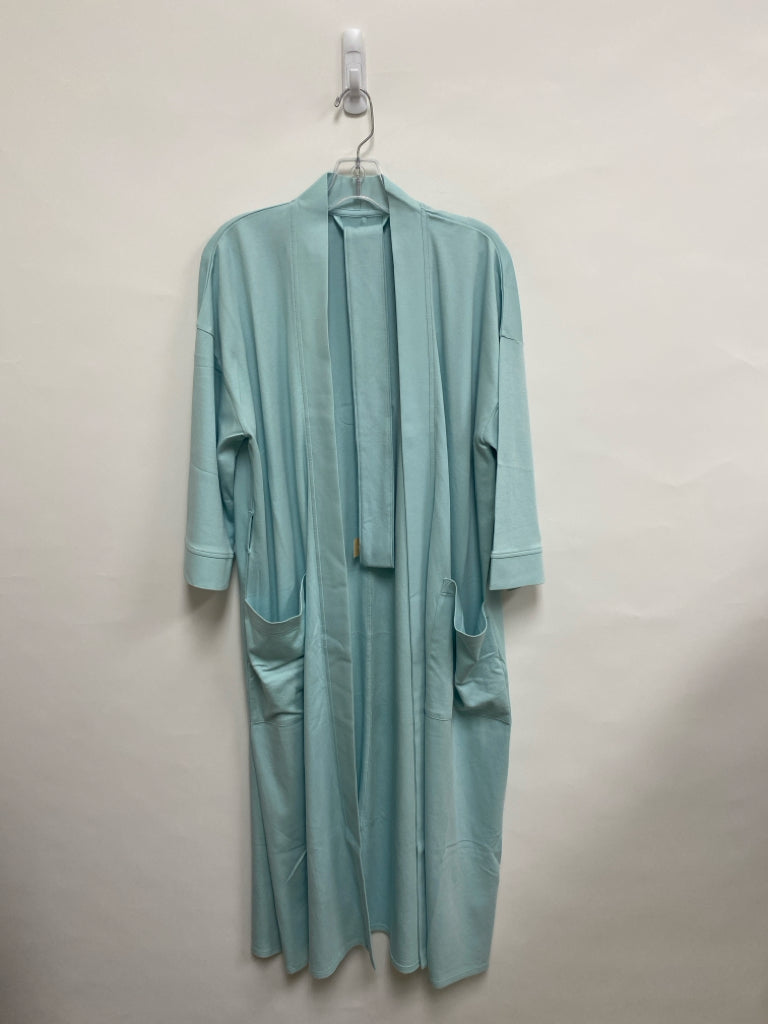 NWT Eileen Fisher Size S Mint Blue Cotton Ladies Robe