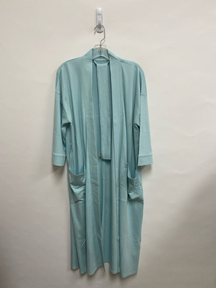 NWT Eileen Fisher Size S Mint Blue Cotton Ladies Robe