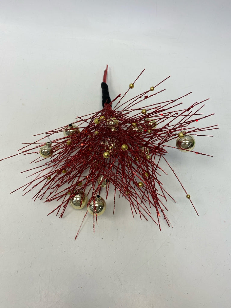 Red Gold Glitter Christmas