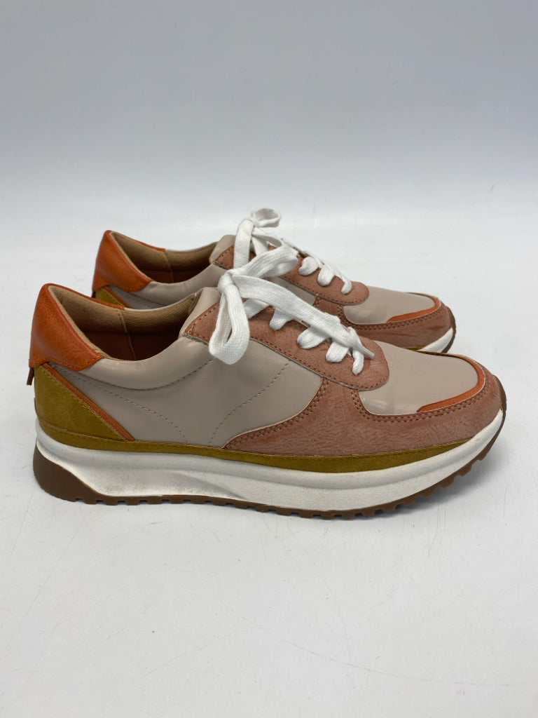 NWOT  Size 7 Blush Tan Lace-up Sneakers