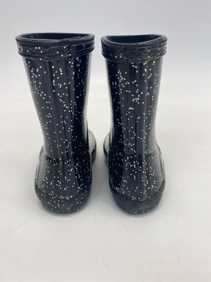 Hunter SIZE 4 Black Glitter Girl&