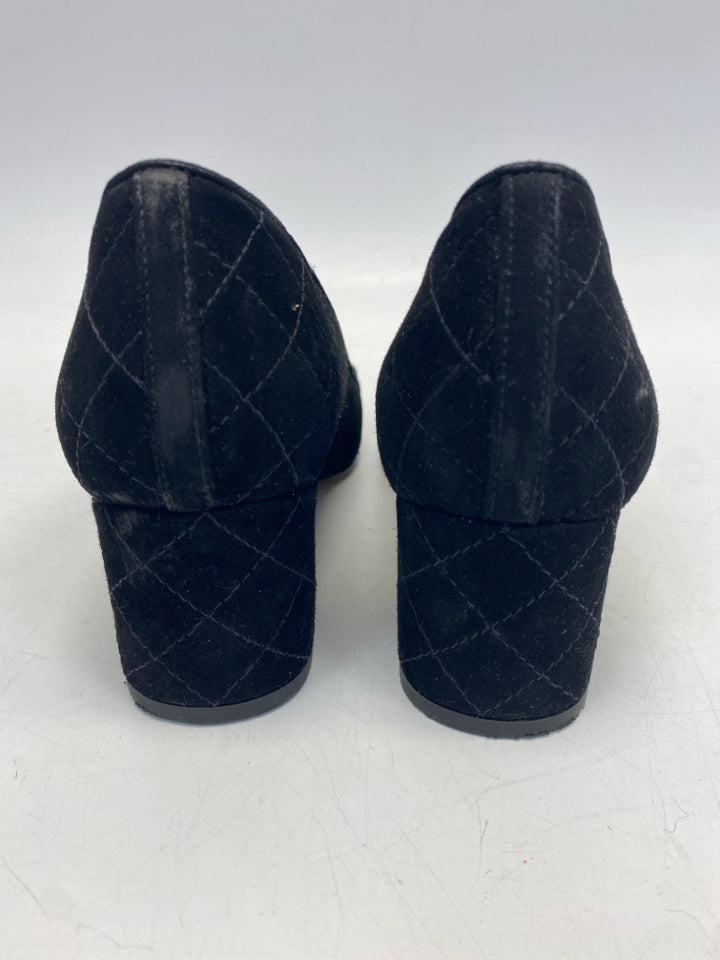 Talbots US Shoe Size 8.5 Black Quilted Heels
