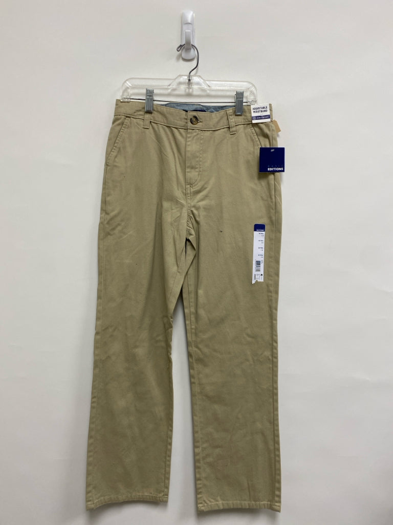 NWT Basic Editions SIZE 14 Khaki Twill Boy&
