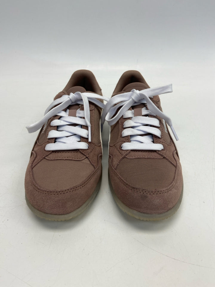 Puma  Size 9 Dark Mauve Lace-up Sneakers