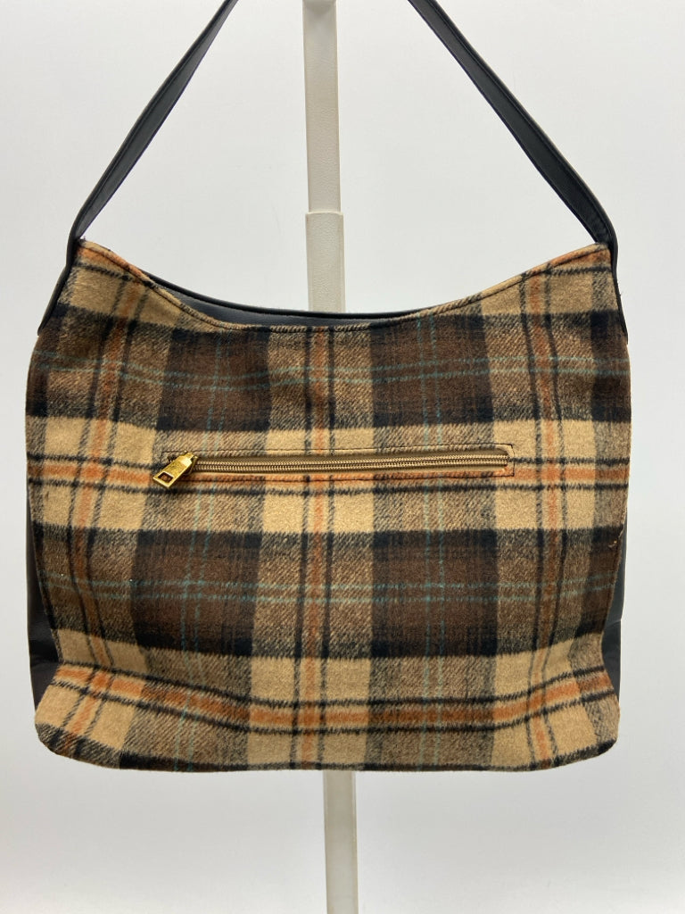 Simply Noelle Brown Tan Plaid Handbag