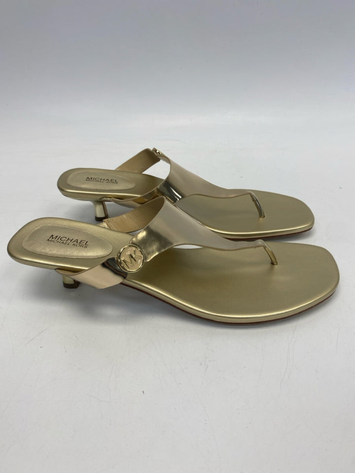 Michael Kors  Size 10 Gold Sandals