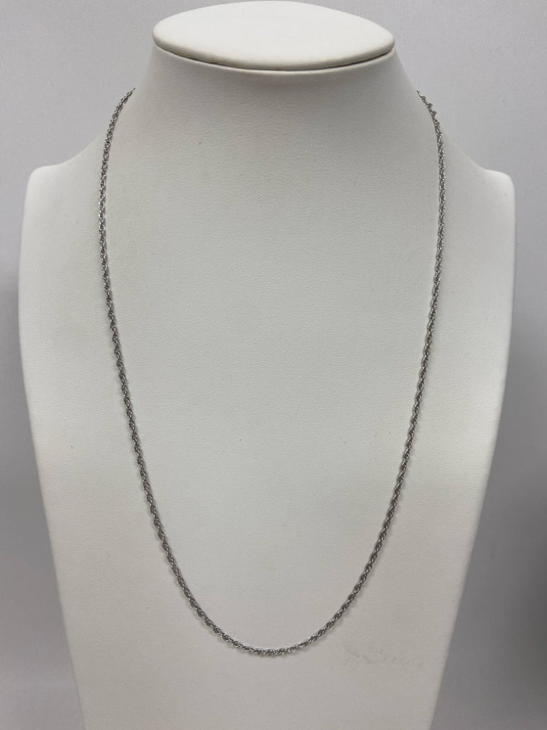 Ballou 22" Sterling Silver Rope Necklace