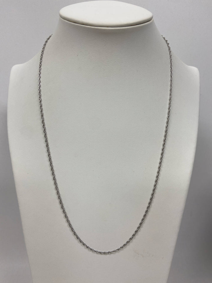 Ballou 22" Sterling Silver Rope Necklace