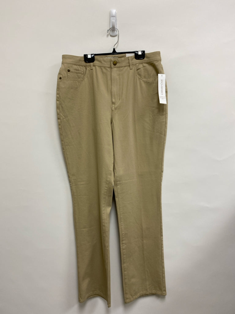 NWT Coldwater Creek Size 12 Tan Ladies Pants