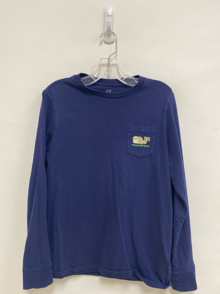 Vineyard Vines SIZE M Navy Long Sleeve Tee Boy&