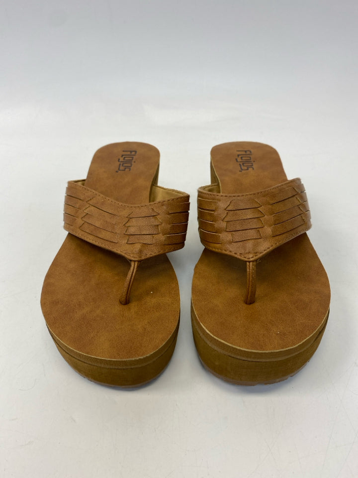 Flojos  Size 6 Brown Sandals