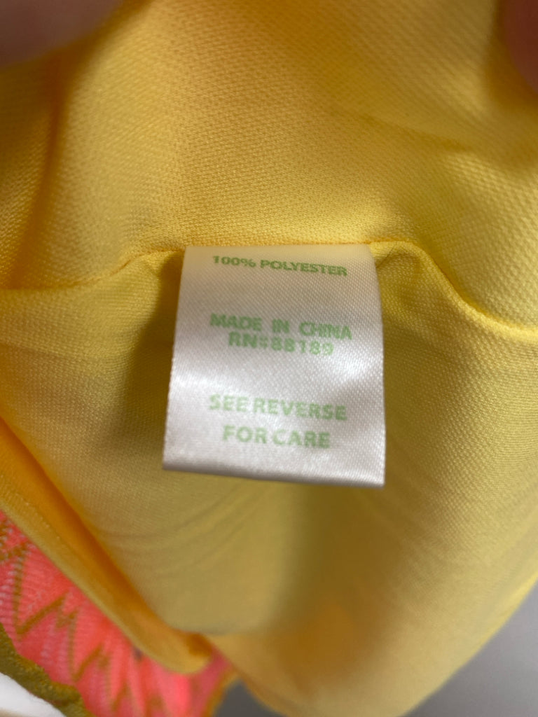 LILLY PULITZER Size XS Coral/Aqua Purple/Yellow Sleeveless Ladies Dress