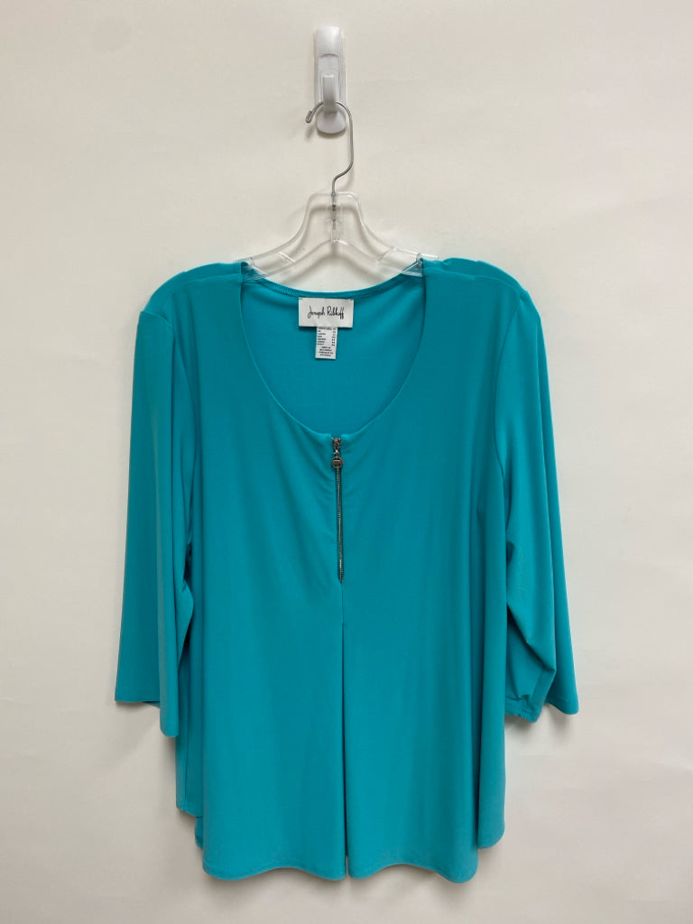 joseph ribkoff Size 14 Aqua Ladies Top