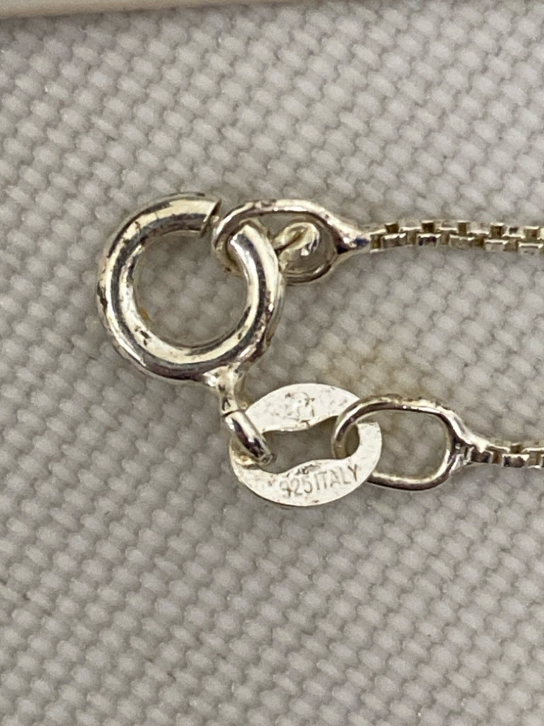 Silver Clear Cross Necklace